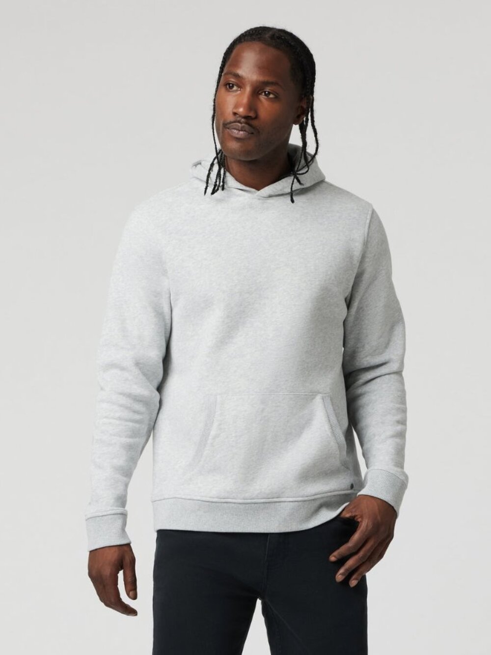 Vuori Seaside Pullover Hoodie - Light Heather Grey - Men's Medium